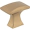 Jeffrey Alexander 1-1/4" Overall Length Satin Bronze Flared Philip Cabinet Knob 767SBZ - alternate 1
